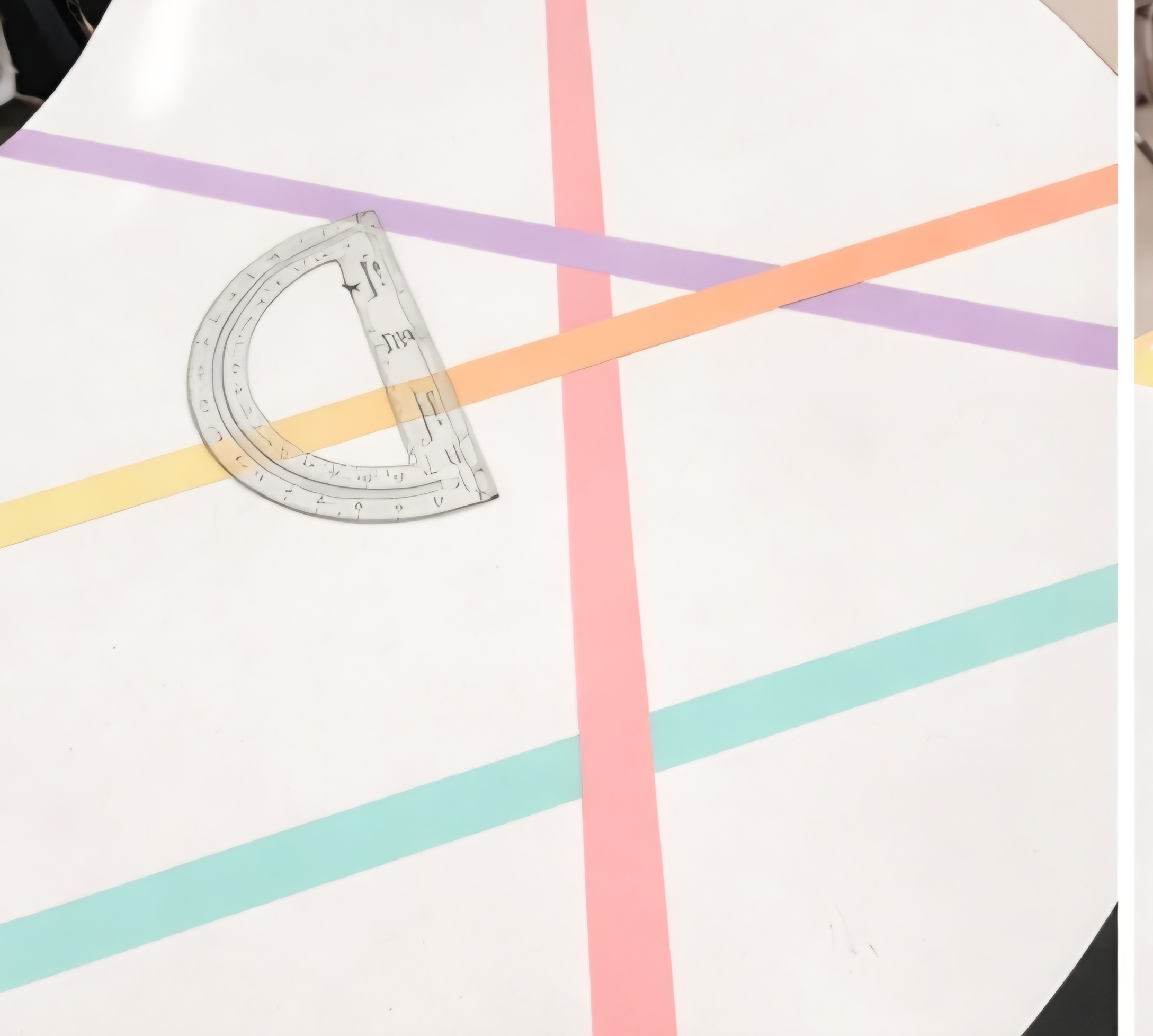 Angles with tape