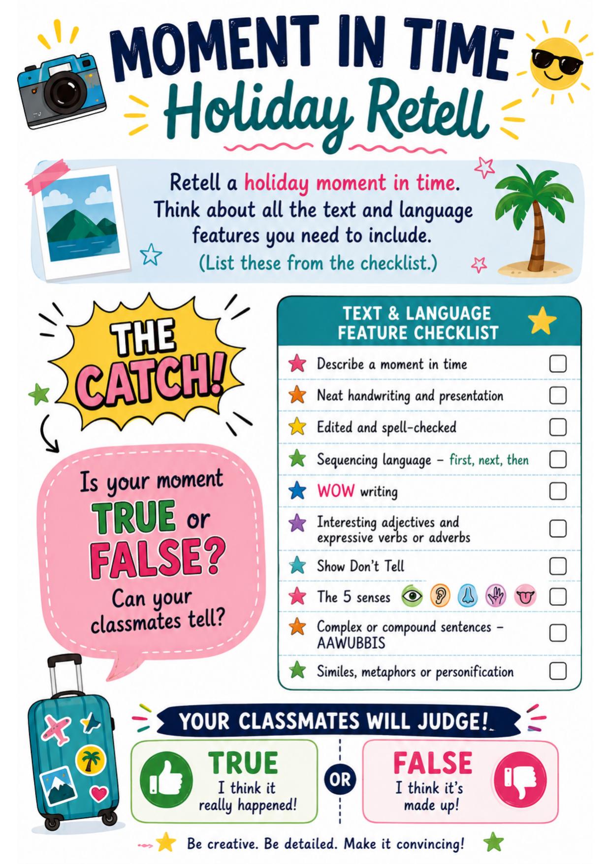 True or False Holiday Retell