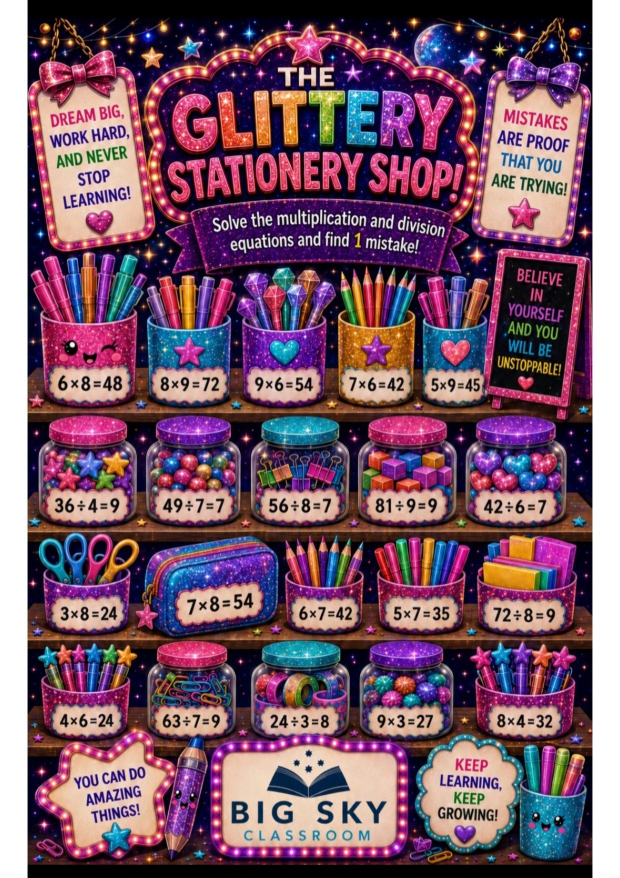 Glittery Stationery Shop